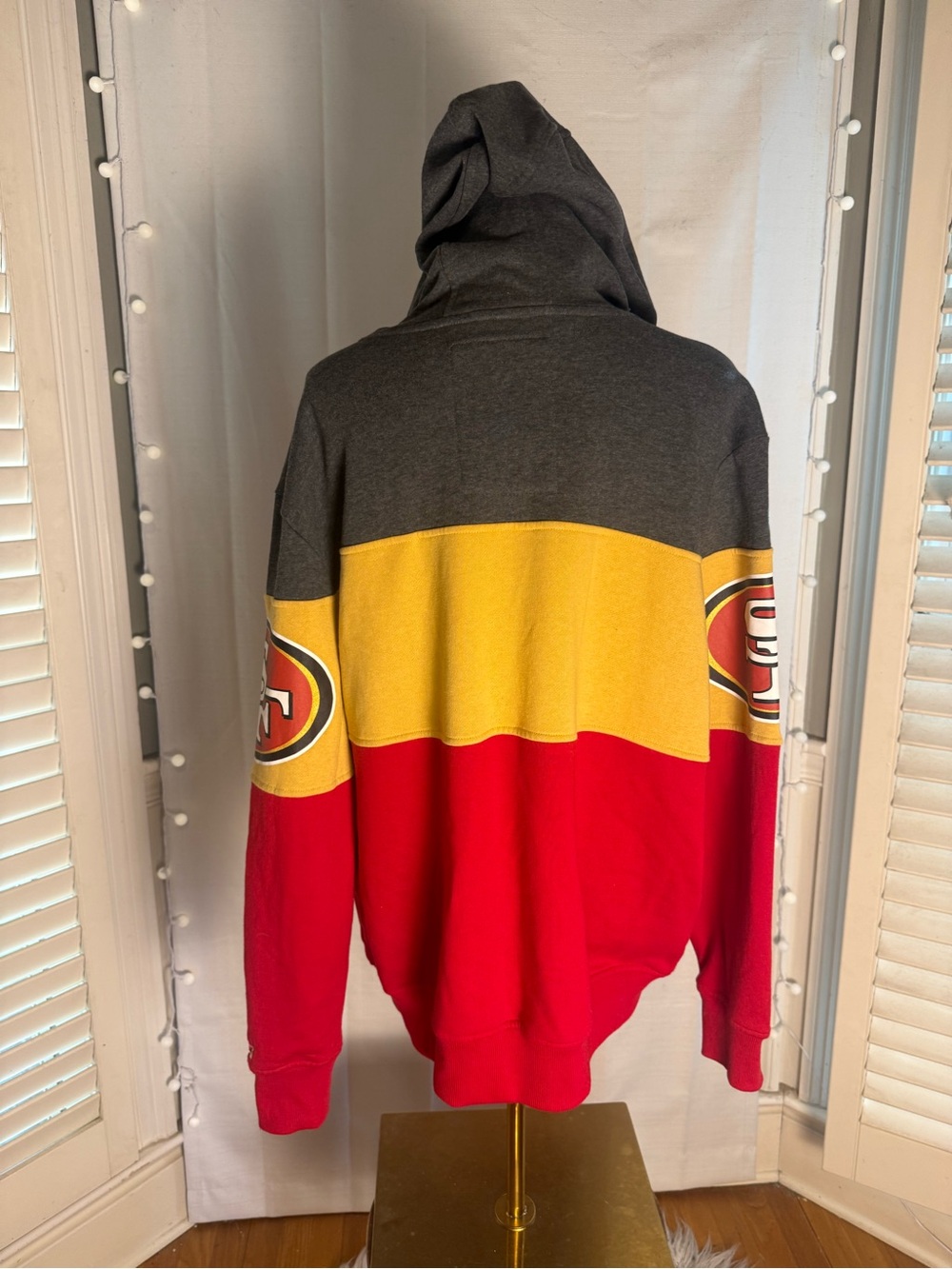 Starter San Francisco 49ers Colorblock Pullover Hoodie XL NFL Football - Picture 2 of 6